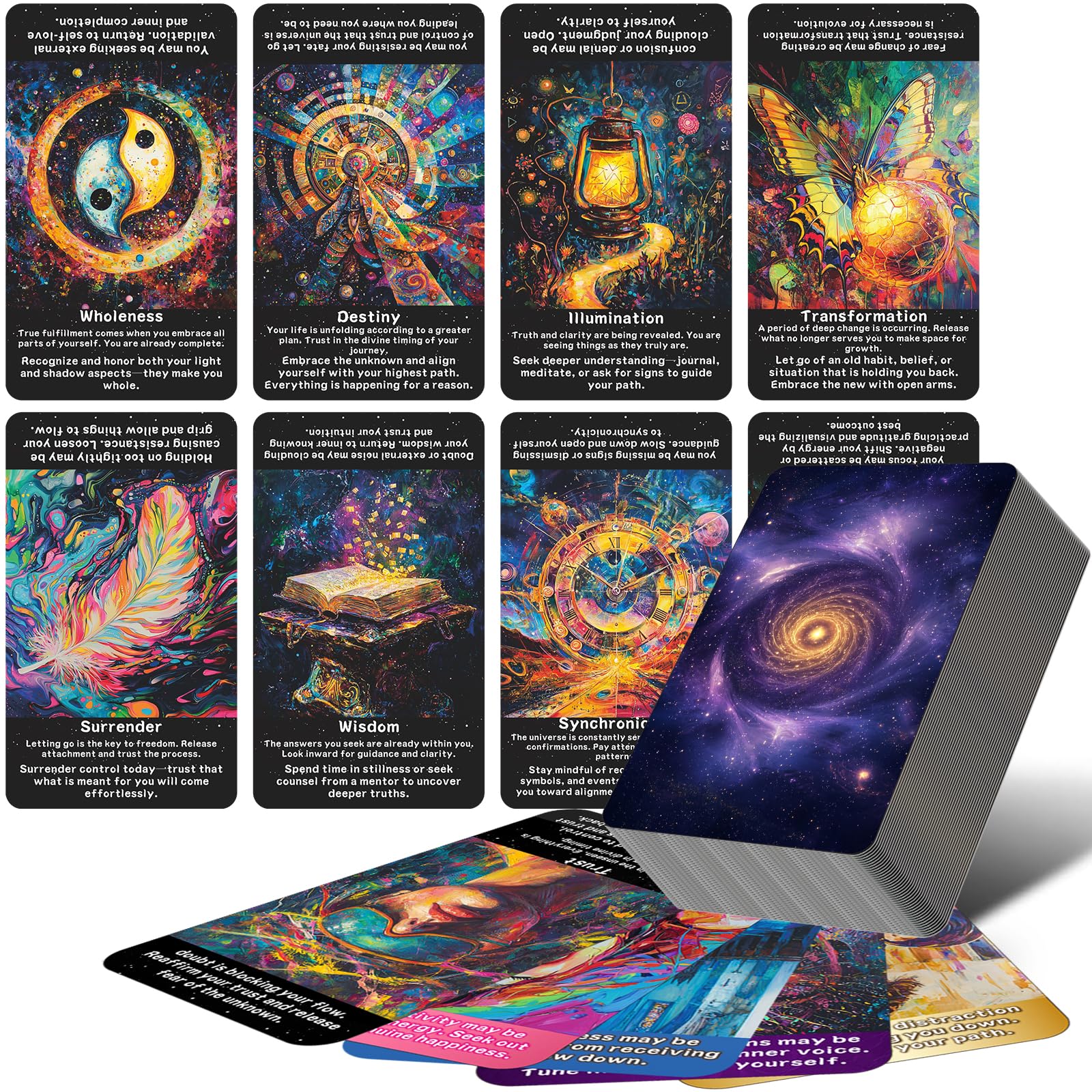 Amazon.com: sishui Law of Attraction Oracle Cards: Beginner